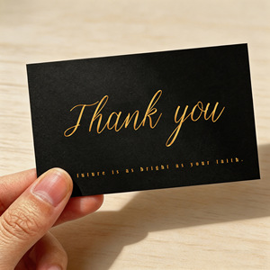 Carte de remerciement Pineapple Brother 5,4x9cm, carte de vœux minimaliste, carte cadeau au design personnalisé - Product Image 2
