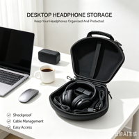 Étui pour écouteurs à fermeture éclair avec logo personnalisé, vente chaude, étui pour casque pas cher, cadeau promotionnel, étui spécial EVACase