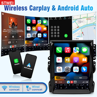 Autoradio Android 12,1 pouces vertical avec GPS, autoradio stéréo pour Chevrolet Malibu 2012 2013 2014 2015, CarPlay sans fil, Android Auto