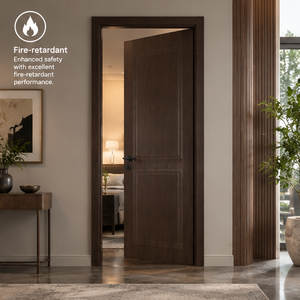 <span class=keywords><strong>Porte</strong></span> intérieure en WPC à pressage sous vide, divers motifs de grain de bois, résistante aux termites, anti-déformation, recouverte d'un film PVC pour maison, certifiée CE - Product Image 2