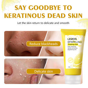 Gel exfoliante brillante de limón, purificador de piel, exfoliante, lavado de cara, cuidado exfoliante calmante para limpiar los poros de sebo, Popular por su - Product Image 6
