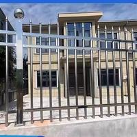 Panneaux de clôture en métal pour jardin, revêtement poudré, vente en gros d'usine, panneaux de clôture en acier tubulaire carré pour extérieur, modèles pour bureaux