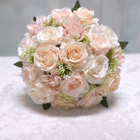 Buket Bunga Pernikahan Sutra Bunga Buatan Baby's Breath Pengantin Pengiring Pengantin Modern Genggam Rangkaian Bunga Berumbai