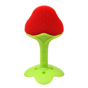 BPA miễn phí vui vẻ trái cây bé Silicone góc Teether mềm số lượng lớn bé mọc răng đồ chơi - Product Image 4