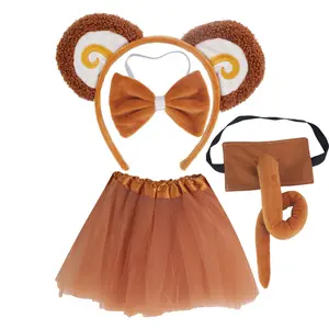 Hot Bán Khỉ Cô Gái Cosplay Khỉ Tai Trang Phục Váy Đuôi Lễ Hội Đảng Bunny Bow Tie Halloween