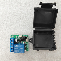 Interruptor de Control Remoto Inalámbrico de 433 MHz y 10 A, Módulo Receptor de Relé de 12 V y 1 Canal, Transmisor RF, Controles Remotos de 433 MHz