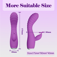 USB Rechargeable IPX7 Étanche Médical Silicone Lapin Vibrateur 10 Fréquences Réaliste G-Spot Gode pour Couples Sex Toys