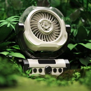 Portable Rechargeable Misting Camping Fan Oscillating Air Cooler With Digital Display Type C Power Bank for Tent Outdoor Use - Product Image 2