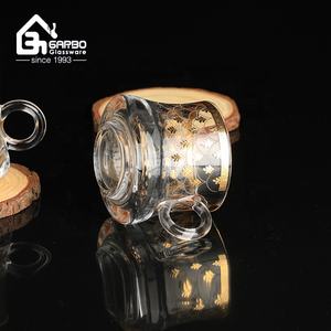 Juego de 6 Tazas de Té de Vidrio Estilo Árabe con Diseño de Calcomanía Dorada, Taza Elegante de Oriente Medio, Marruecos, Juego de Tazas de Té de Vidrio, Regalo Promocional - Product Image 5