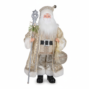 Holiday Decoration Large Santa Clause Figurine with Lantern Classic Statue Standing Christmas Ornament for Mall Hotel Decor - Product Image 3