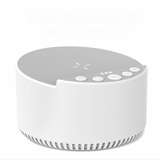 New Wireless BT Speaker with Portable Sound Machine White Noise Baby Sleeping Soothing Sounds with Wireless Charger