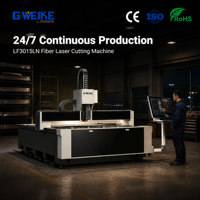 Machine de découpe laser à fibre automatique Cypcut 3015 2-3KW 3000x1500mm à plateforme ouverte simple refroidie par eau pour métaux et acier inoxydable