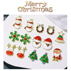Zirconia Rhinestone Gold Jewelry 3D Christmas nail charms Rose nail charms - Product Image 2
