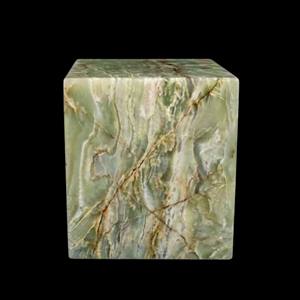 Plateau de table basse en onyx vert avec plateau tournant, socle en pierre naturelle, surface verte de luxe, mobilier en marbre minimaliste, vente en gros, décoration - Product Image 3