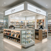 Chiosco Personalizzato per Farmacia, Cartoleria e Librerie, Banco Espositivo per Negozi al Dettaglio