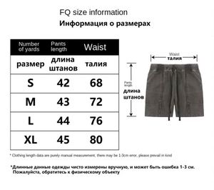 Pantalones Cortos Personalizados para Hombre RQ, Estilo Retro Americano, Efecto Desgastado, Transpirables, Elásticos, Cintura Media, 100% Algodón, Impermeables, Casuales - Product Image 4