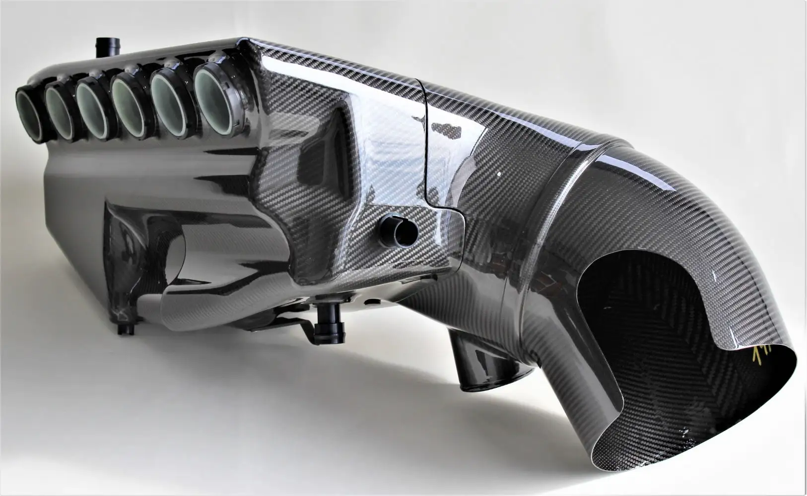 Глянцевая матовая Автомобильная выхлопная труба из углеродного волокна