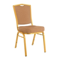 Chaise de banquet en tissu rouge sur mesure, support OEM direct usine, structure en acier robuste, empilable, pour hôtels et événements