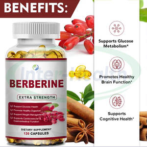 Ausreson OEM berine suplemen Herbal kapsul <span class=keywords><strong>Gel</strong></span> lembut 500mg berine kapsul Softgel dengan Ceylon kayu manis - Product Image 3