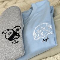 Sweat-shirt ou sweat-shirt à capuche Great Dane brodé personnalisé hiver et automne motif 3D tissu tissé badge avant et décoration de nom