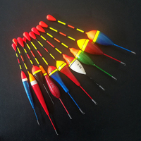 Ensemble de 10 flotteurs de pêche à la carpe de différentes tailles et couleurs, flotteur de pêche pour la pêche en lac et en rivière