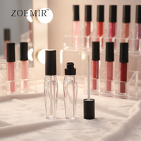 Tube de brillant à lèvres de 8 ml avec pinceau, conteneur vide pour teinte à lèvres, tube transparent en cristal pour rouge à lèvres liquide, fabricant de tubes en plastique pour brillant à lèvres