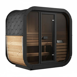 Sauna Eléctrica Exterior Personalizable para 3 Personas, Cubo de Sauna y Baño de Vapor de Madera Maciza para Villas, <span class=keywords><strong>Precio</strong></span> de Fábrica Bajo - Product Image 2