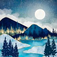 Kit de Peinture Diamant Personnalisé sur Toile Imprimée – Montagnes et Lacs au Lever du Soleil – Décoration de Bureau Personnalisée
