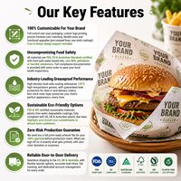 Papier d'emballage sandwich en aluminium cellulaire - Papier d'emballage alimentaire antiadhésif au toucher doux pour restaurants - Emballage pour hamburgers
