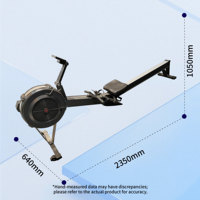 Rameur à résistance à l'air, structure d'entraînement à mouvement fluide, équipement de fitness pour salle de sport, usage commercial et domestique