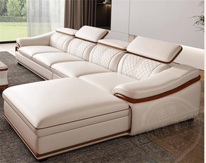 Nórdico moderno estilo simple hogar sala de estar sofá de cuero conjunto sofá sofás cubierta - Product Image 3