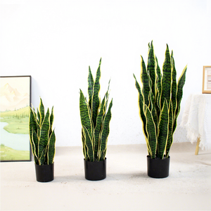 Planta Artificial <span class=keywords><strong>de</strong></span> Sansevieria en Maceta, Tacto Real, para Decoración Moderna del Hogar, Oficina u Hotel - Product Image 1