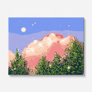 Kit de Pintura por Números de la Marca XIXI, Paisaje, Arte en Lienzo Hecho a Mano para Niños, Manualidad Educativa, Regalo Interactivo para la Familia - Product Image 3