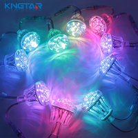 Kingtar 56mm RGB LED Point Lights 24V Couleurs changeantes IP66 Étanche CRI85 Corps de lampe en PC Cabochon pour Parc à Thème Garantie 1 an