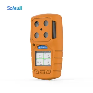 Safewill nhà sản xuất xách tay 4 trong 1 phân tích khí CO2/co/H2S/SO2/NH3 đa Gas Detector cầm tay Methane gas Leak Detector