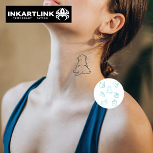 <span class=keywords><strong>Tatuaggio</strong></span> Temporaneo Senza Acqua per Cani e Gatti, Design Angelo, Durata 7 Giorni, Semi-Permanente per Rivenditori - Product Image 2