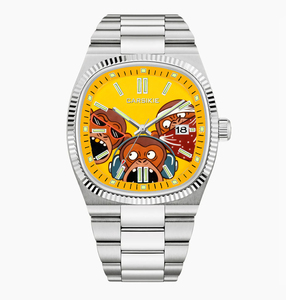 Reloj Cuadrado de Gran Esfera para Hombre Carsikie 2025, Estilo Deportivo, Dibujos Animados y Anime, Reloj de Cuarzo con Acabado de Espejo Premium - Product Image 4