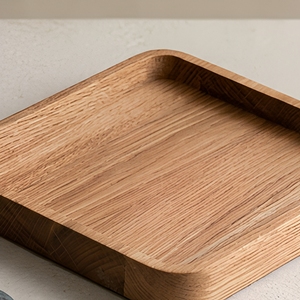 Assiette à dessert en bois d'acacia massif de qualité supérieure - <span class=keywords><strong>Plateau</strong></span> de service moderne et luxueux pour les fêtes, idéal pour les collations, les fruits, les fromages, les charcuteries et la restauration - Product Image 4