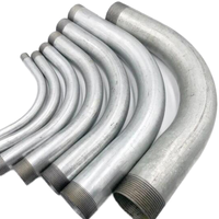 Fabricant 15mm 1/2 ''coudes de tuyaux galvanisés tuyau rigide coude en acier tube électrique Imc Conduit
