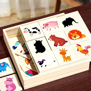 Nouveaux puzzles en bois 3D Montessori à faire soi-même, directement de l'usine, puzzles d'association de formes en bois, jouets éducatifs colorés - Product Image 2