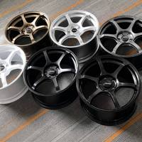 Jantes forgées sur mesure 18 19 20 21 22 23 24 pouces 6 branches argentées JDM classiques 4x100 5x114.3 6x139.7 5x120 6061-T6 Drag Racing
