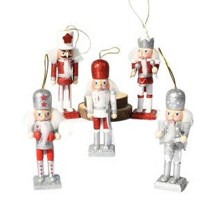 Juego de Cascanueces Navideños de Madera de 13 cm, Decoraciones Navideñas Europeas para el Hogar, Marioneta Cascanueces - Product Image 5