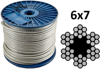 Kabel Baja Galvanis 6x7+FC 1770MPA DIN3055 6mm, 8mm, 10mm