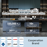 Cuisine extérieure modulaire résistante aux intempéries en acier inoxydable 304 avec évier pour cour, barbecue durable et robuste, cuisine de jardin