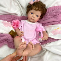Poupées Bébés Reborn en Silicone Solide Cheveux Courts 20 Pouces Nouveau-nés Cadeau d'Anniversaire pour Enfants Prix de Gros