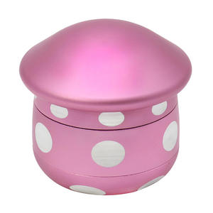 Алюминиевый измельчитель для табака в форме гриба с разноцветными зубцами в форме гриба, четырехслойный. - Product Image 6