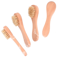 Brosse sèche faciale à poils doux pour soins de la peau