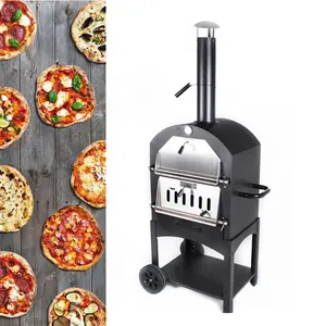 Brotofen Outdoor Pizza Holzkohle Grill ofen 3 In 1 Holzkohle Pizza ofen Raucher