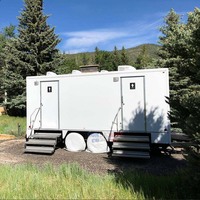Remorque Sanitaire de Luxe Grande Taille (7-10 Postes) avec Vestiaire et Toilettes Mobiles pour Événements