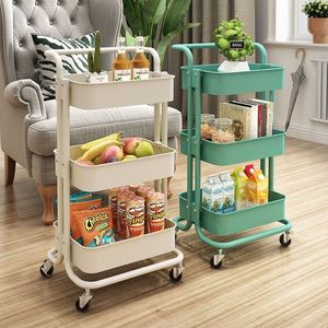 Carrito de almacenamiento de 3 niveles con ruedas para organización y almacenamiento en la cocina, dormitorio y sala de estar - Product Image 1